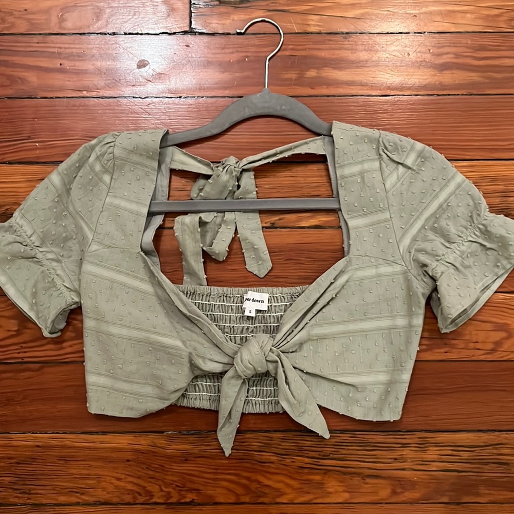 Superdown crop top